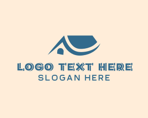Roof - Home Roofing Window logo design