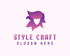 Hair Wig Hairstyle logo design