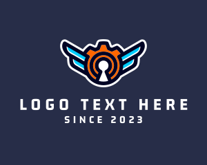 Cog - Winged Industrial Machinery logo design