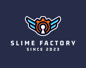 Winged Industrial Machinery logo design