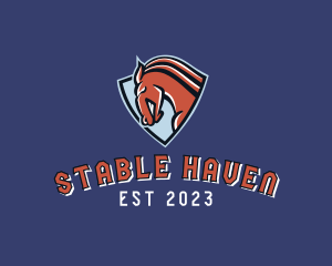 Horse - Horse Equestrian Shield logo design