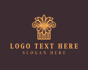 Professional - Corinthian Pillar Column logo design