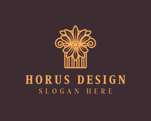 Corinthian Pillar Column logo design