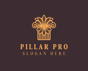 Corinthian Pillar Column logo design