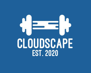 Cloudy - Cloud Fitness Gym logo design