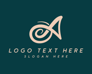 Vlogger - Beauty Swirl Cursive logo design