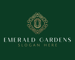 Decorative Emerald Diamond logo design