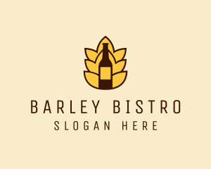 Barley - Barley Beer Bottle Label logo design