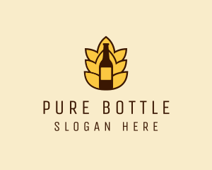 Bottle - Barley Beer Bottle Label logo design