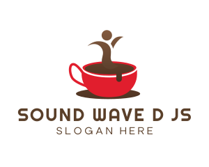 Mug - Red Mug Coffee Drink logo design