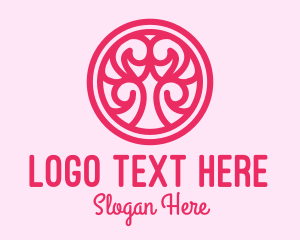 Beauty Shop - Pink Beauty Decor logo design
