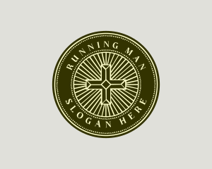 Fellowship - Christian Bible Cross logo design