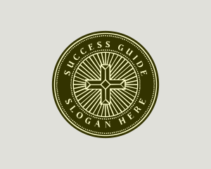 Bible - Christian Bible Cross logo design