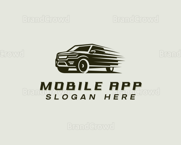 SUV Car Speed Logo