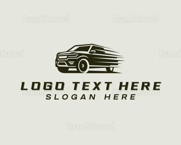 SUV Car Speed Logo