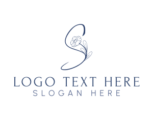 Influencers - Letter S Floral Wellness logo design