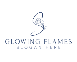 Candles - Letter S Floral Wellness logo design