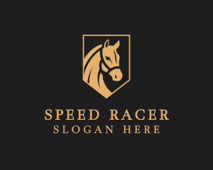 Jockey - Equine Horse Shield logo design