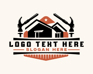 Tool - Construction Hammer Carpentry logo design