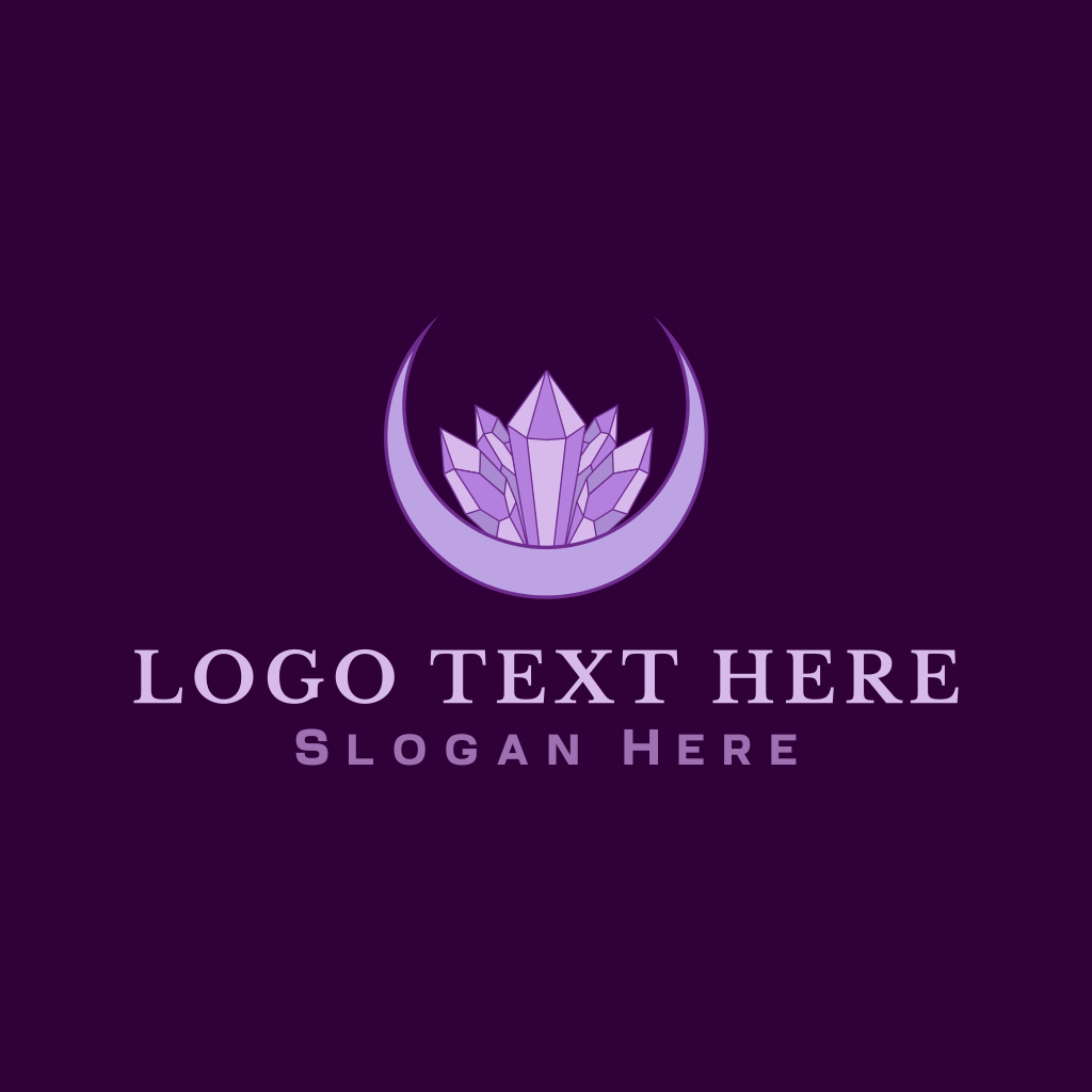 Moon Gem Crystal Logo | BrandCrowd Logo Maker