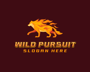 Hunting - Fire Wolf Hunting logo design