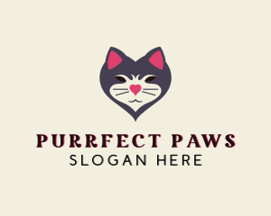 Feline Cat Veterinarian logo design