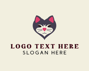 Feline Cat Veterinarian Logo