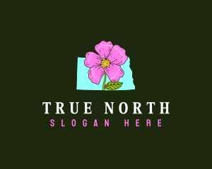 North Dakota Flower logo design