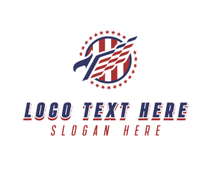 Patriotic - Veteran American Eagle logo design
