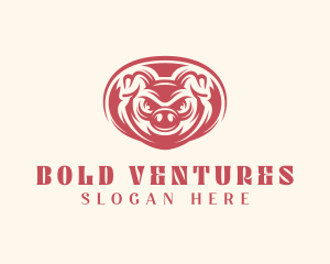 Wild Boar Pig logo design