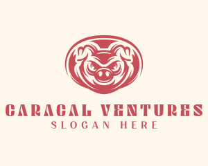 Wild Boar Pig logo design