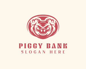 Pig - Wild Boar Pig logo design