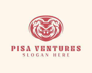 Wild Boar Pig logo design