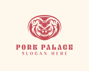 Wild Boar Pig logo design