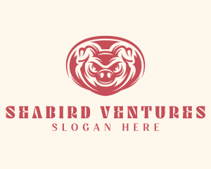 Wild Boar Pig logo design