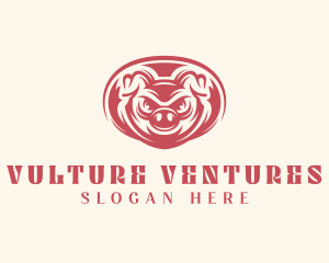 Wild Boar Pig logo design