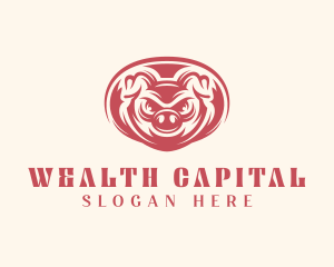 Wild Boar Pig logo design