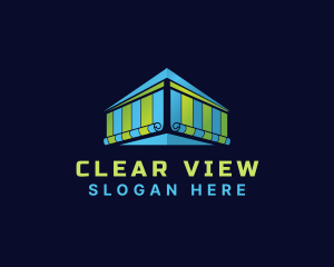 Window - Window Curtain Blinds logo design