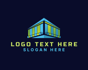 Curtain - Window Curtain Blinds logo design