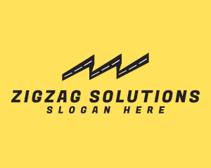 Zigzag Highway Road logo design