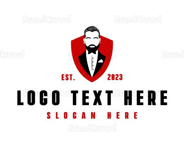 Fashion Tuxedo Man Logo