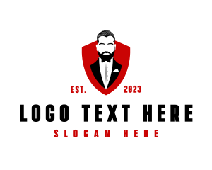 Fashion Tuxedo Man Logo