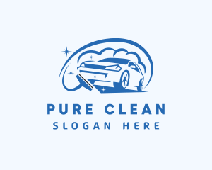 Squeegee Car Washing  logo design