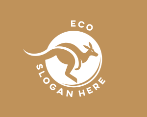 Kangaroo Wildlife Safari Logo