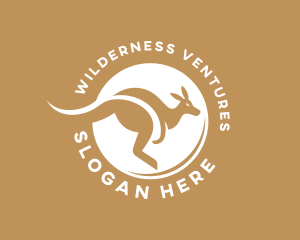 Outback - Kangaroo Wildlife Safari logo design