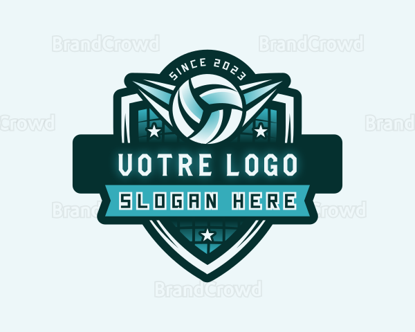 Volleyball Sports Team Logo