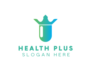 Crown Health Pill logo design