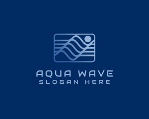 Sun Sea Waves logo design