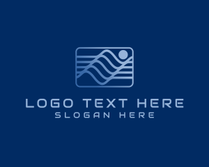 Creative Agency - Sun Sea Waves logo design