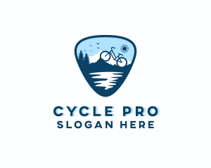 Biking - Rock Mountain Bicycle logo design